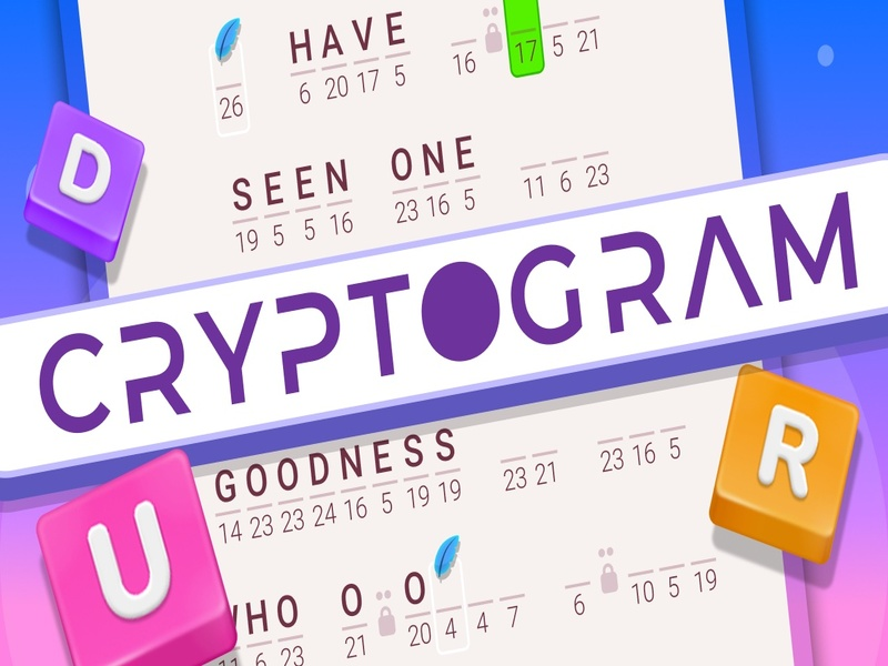 Logħba Kriptogramma: Puzzle tal-Brain Word onlajn