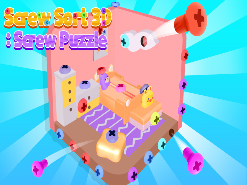 Logħba Kamin Sort 3D: Puzzle tal-Invitar onlajn