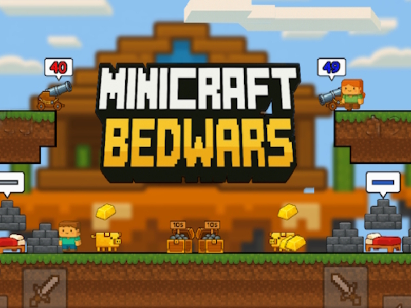 Logħba Bedwars Minecraft onlajn