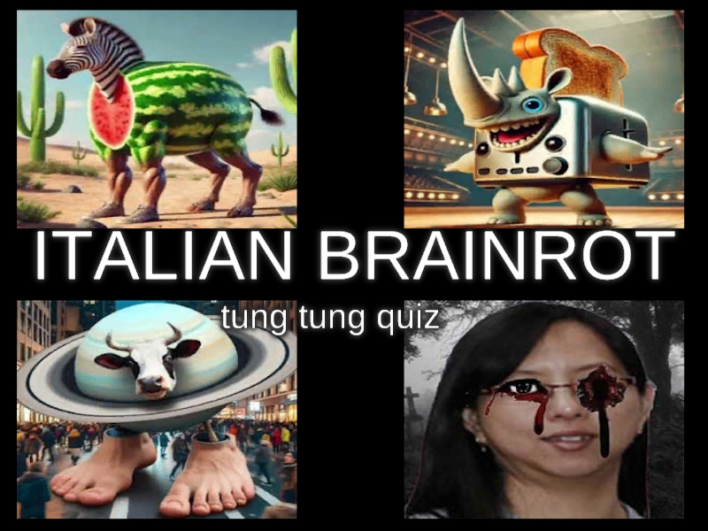 Logħba Kwizz Taljan Brainrot Tung Tung onlajn