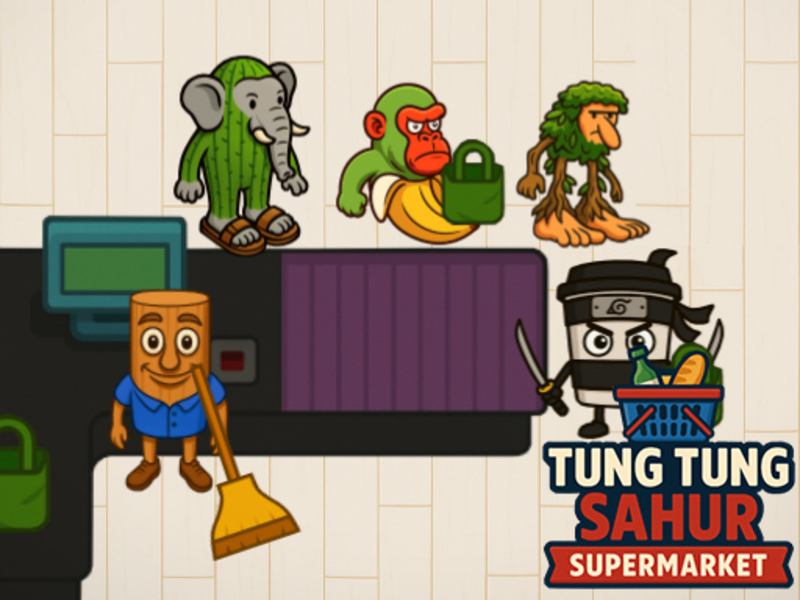 Logħba Supermarket Tung Tung Sahur onlajn