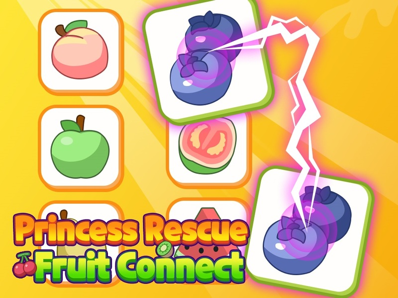 Logħba Princess Rescue Fruit Connect onlajn