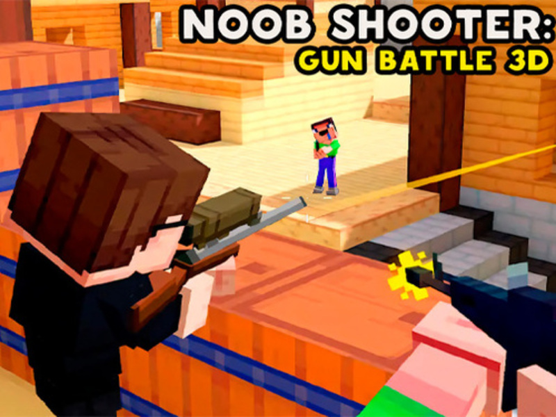 Logħba Noob Shooter: Gun Battle 3D onlajn