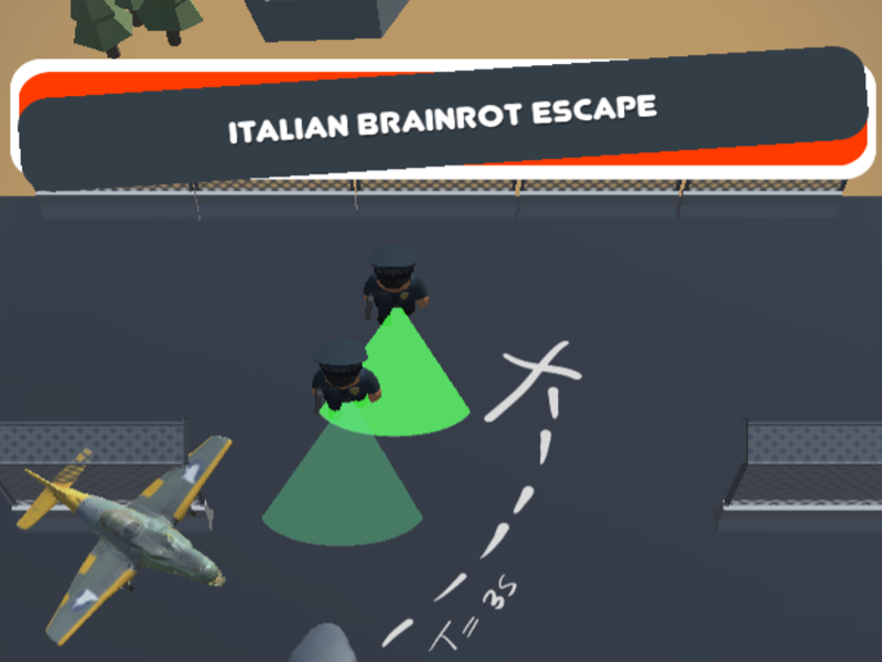 Logħba Escape Brainrot Taljan onlajn