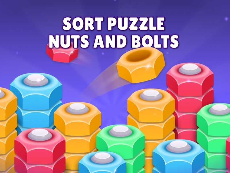 Logħba Issortja l-ġewż u l-boltijiet tal-puzzle onlajn