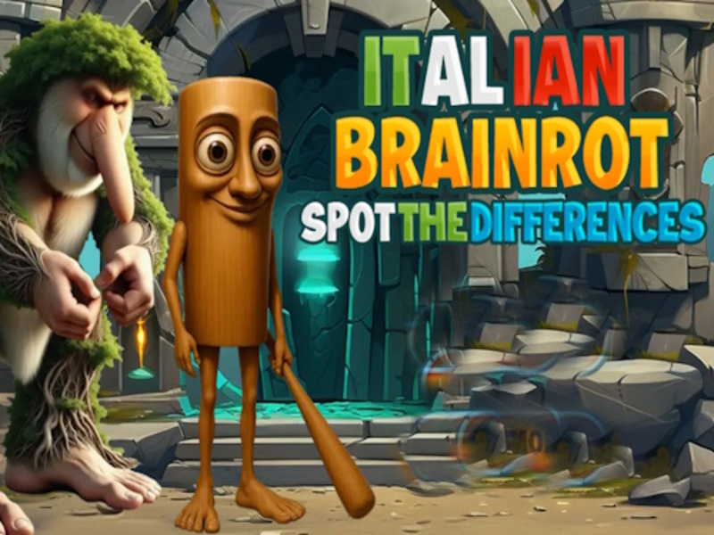 Logħba Brainrot Taljan post id-differenzi onlajn
