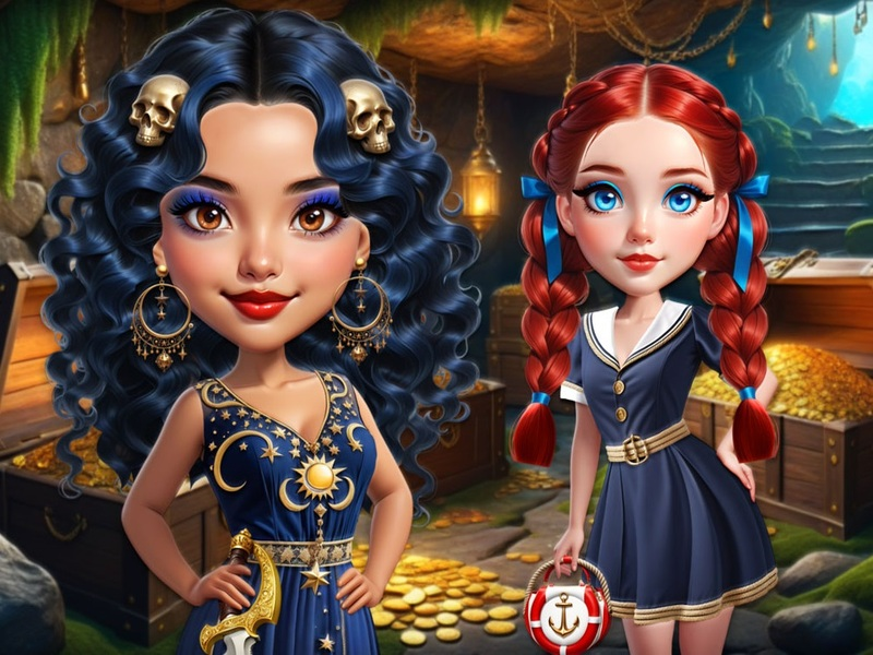 Logħba Sailor Chic vs Pirate Charm onlajn