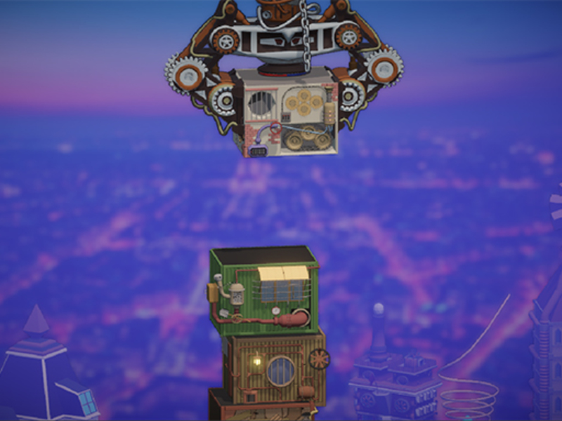 Logħba Steampunk Tower Builder onlajn