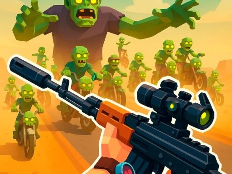 Logħba Triq Zombie: Shooter bil-qerda onlajn